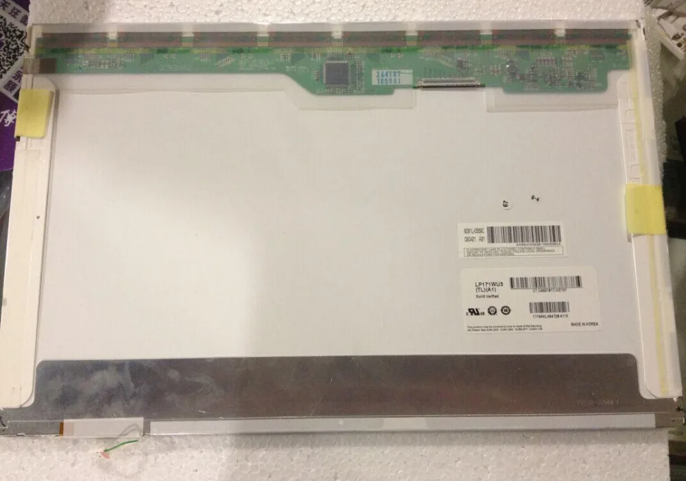 

17.1" Laptop Screen LP171WU3 TLA1 LCD DisplayPanel LP171WU3(TL)(A1) 1920*1200