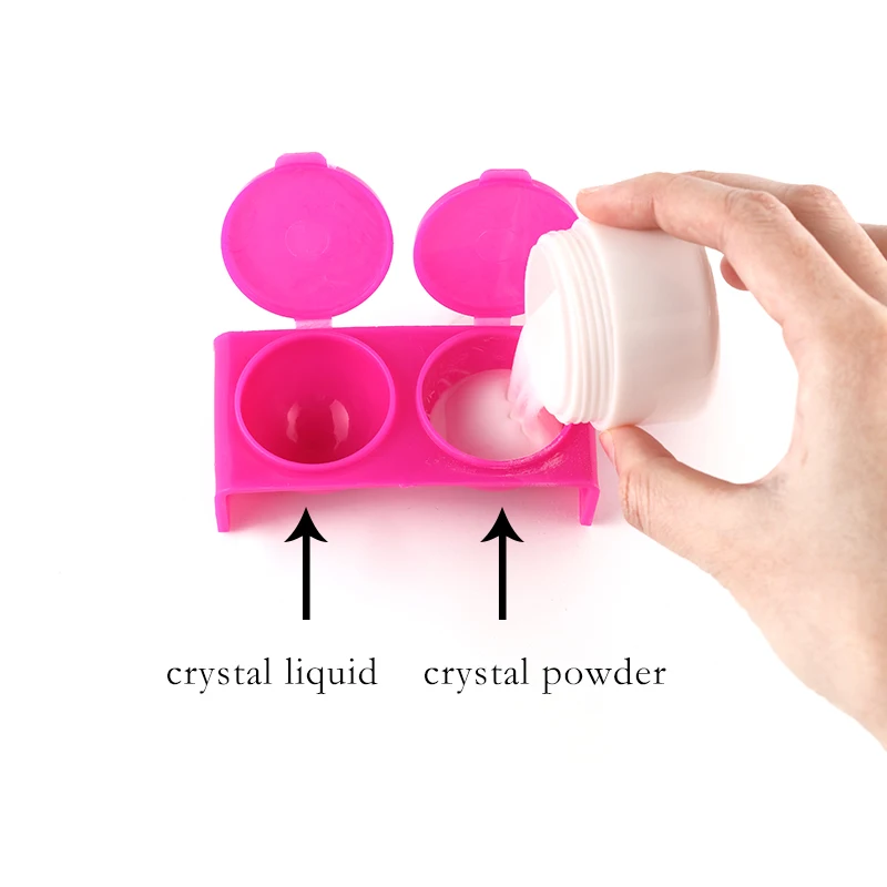 Акриловая чашка ROSALIND пластиковая тарелка с крышкой блестящий акриловый порошок