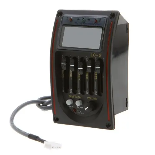 Акустический 5-полосный эквалайзер Эквалайзер гитарный усилитель пьезо пикап