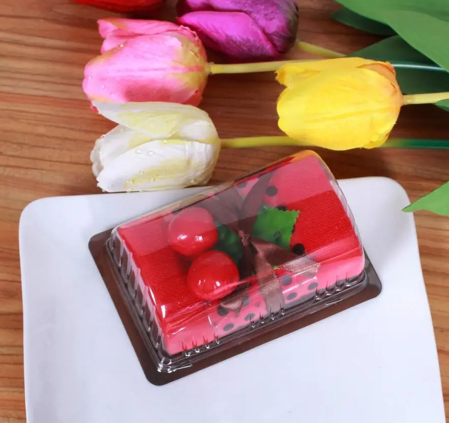 10 шт. Смешанные цвета Рулет Торт Стиль Полотенце Волокна Творческий Полотенца