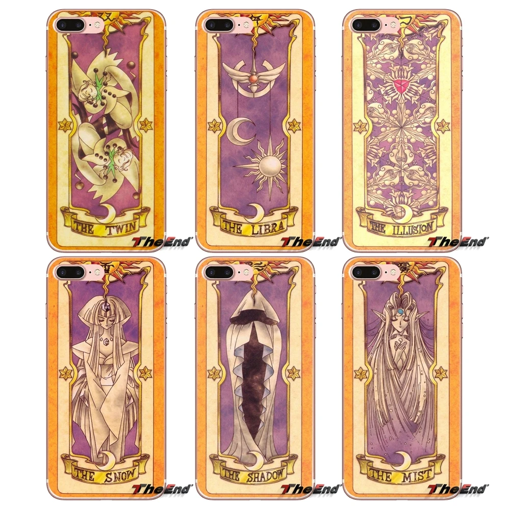 Для Samsung Galaxy J1 J2 J3 J5 J7 A3 A5 A7 2015 2016 2017 J530 J730 Fundas Coque sakura cardcaptor The Voice Card мягкий