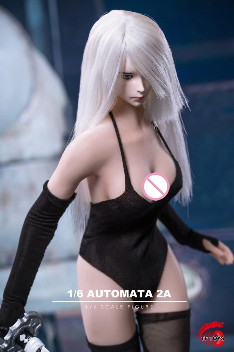 Масштаб 1/6 TF02 NieR:Automata A2 женская голова девушки резная мечом для TBL 12 дюймов