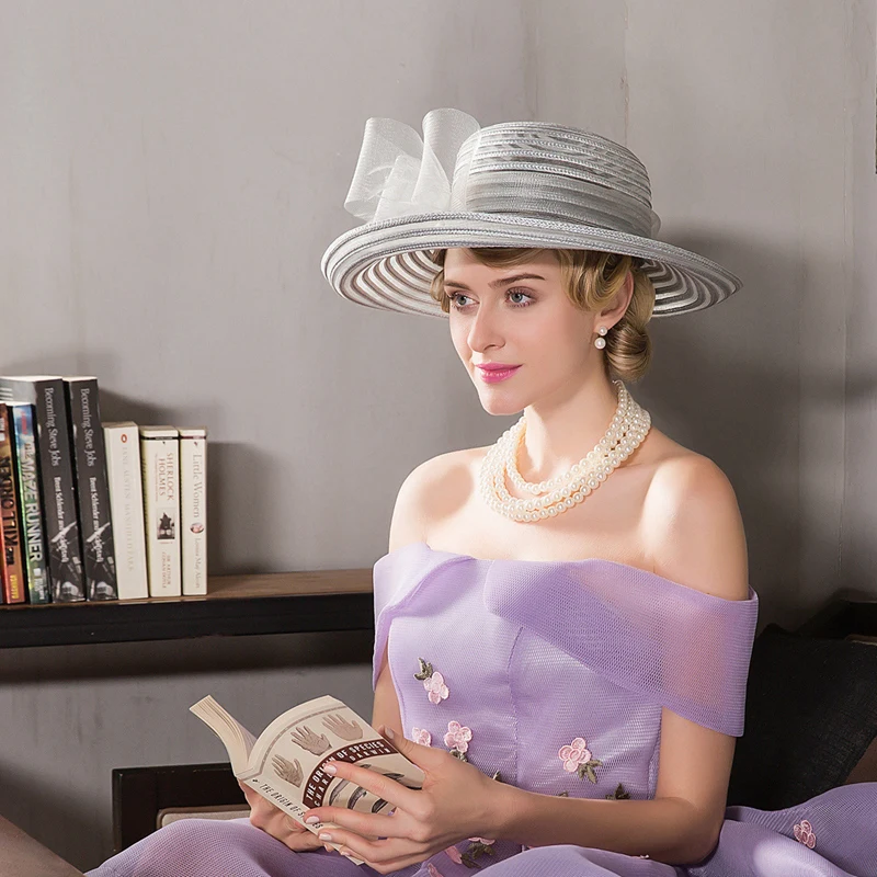 Женская винтажная фетровая шляпа черная белая для свадьбы с большими