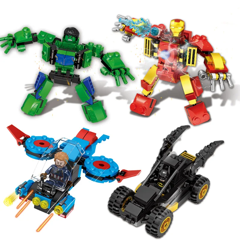 4 шт./лот детские строительные блоки игрушки совместимые с Legoingly marvel супергерой