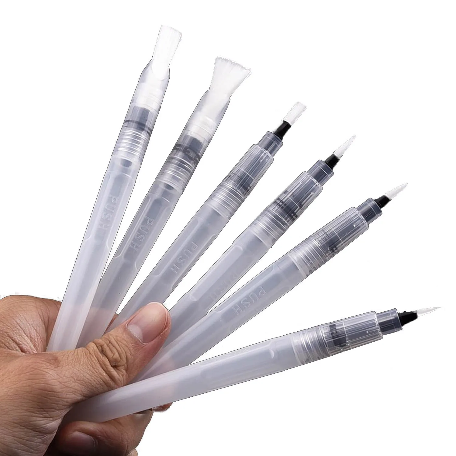 

6 PCS Portable Water Color Brush Pen Paint Watercolor Brush Pen Set