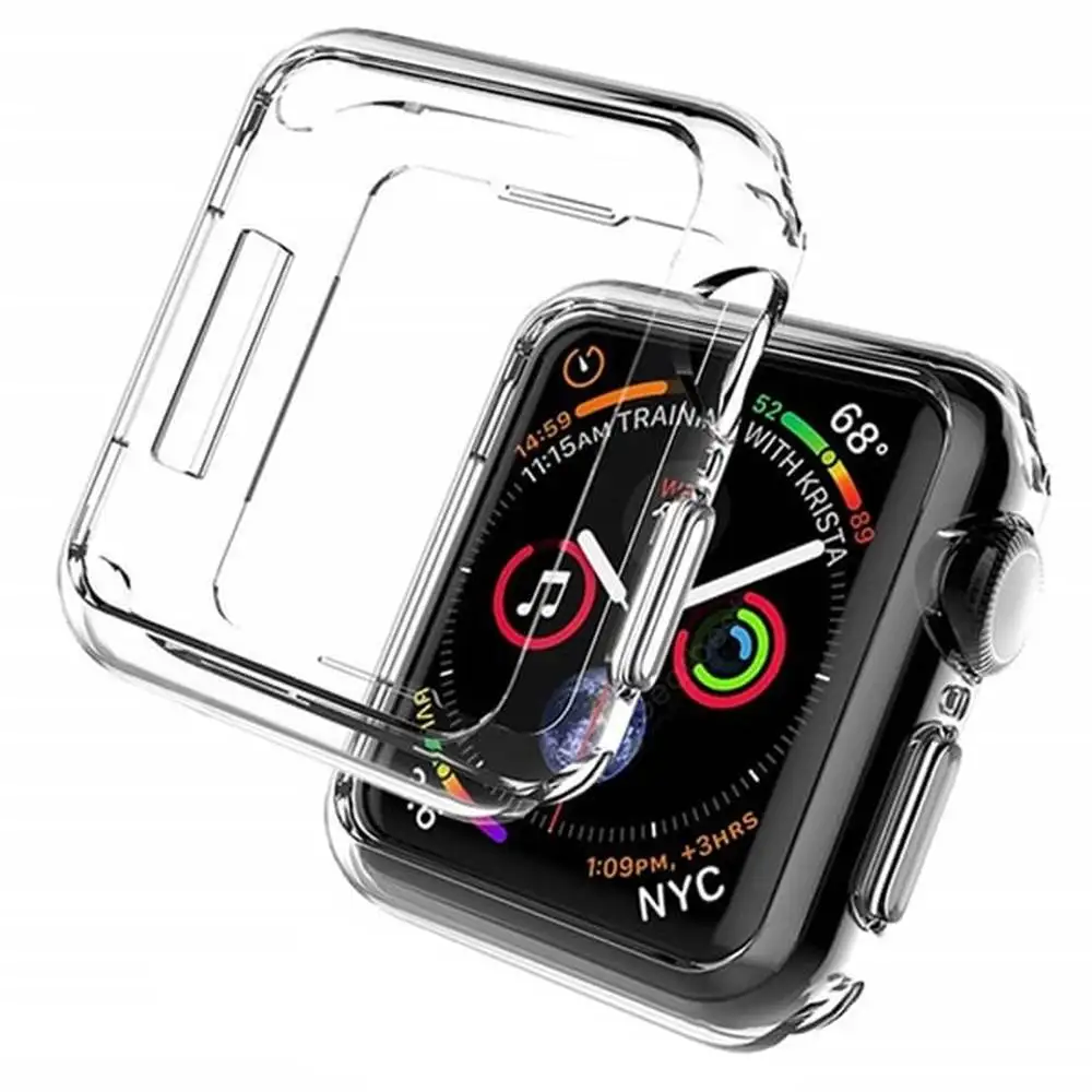 Защитный чехол из ТПУ для Apple Watch 4 шт. защитный iwatch 40 мм 44 прозрачный Полный i watch |