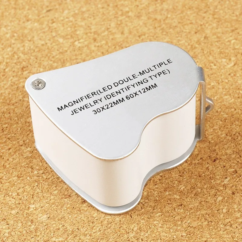 Карманная ручная лупа для чтения карт и газет увеличительное стекло с подсветкой