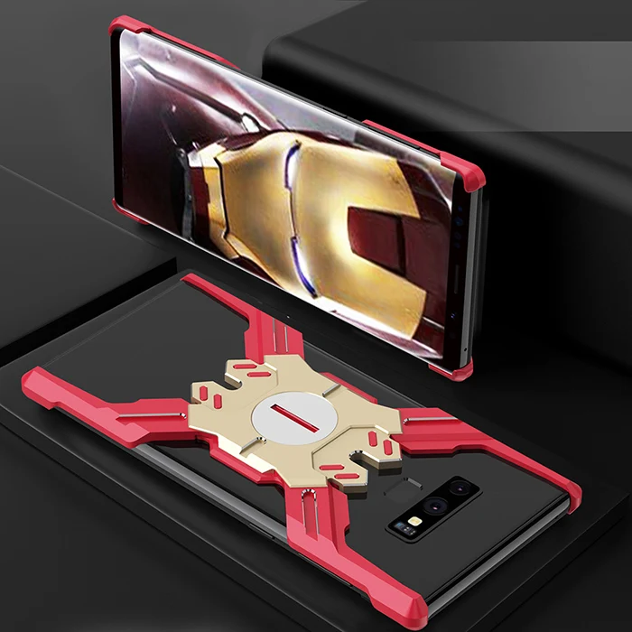Red Gold Для samsung Note 9 чехол Роскошный милый жесткий металлический алюминиевый сплав противоударный Броня чехол для телефона samsung Note 9 задняя крышка - Цвет: Red Gold