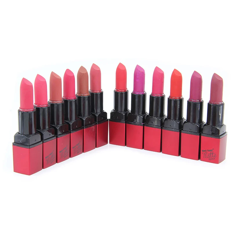 Новинка 12 цветов губная помада много матовая косметическая водостойкая стойкий