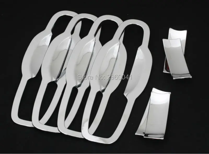 8 шт. Внешний Хром Стайлинга Автомобилей Аксессуары Дверные Ручки Чаши Наручные