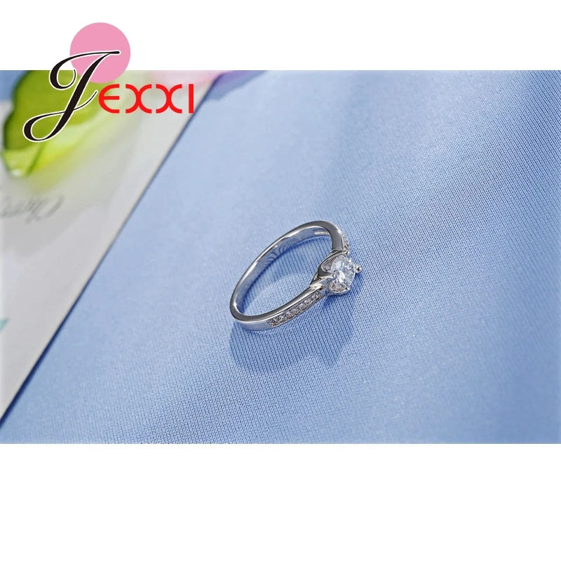 Женское кольцо из серебра 925 пробы с фианитом|finger ring|925 sterling silver ringsterling rings |