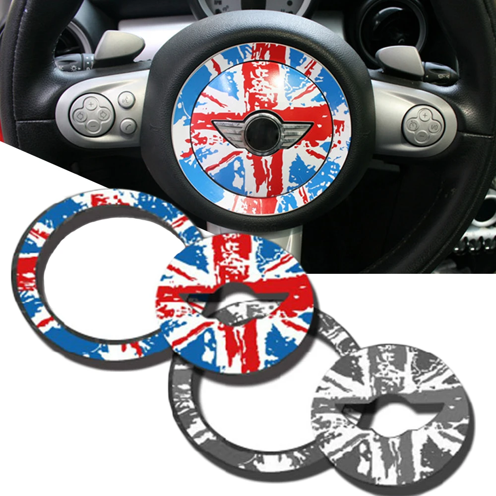 Центральное украшение рулевого колеса Union Jack Стикеры для стайлинга автомобиля