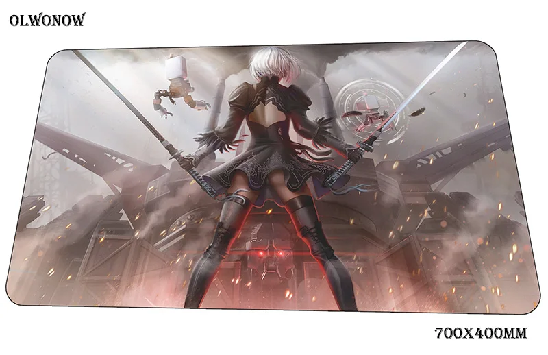 Nier коврик для мыши Офисный Компьютерный коврик 70x40 см Игровой Коврик Большой 3d коврик для мыши Клавиатура игры ПК геймер стол