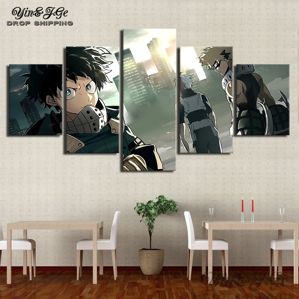 Декор для дома гостиной модульная фоторамка 5 шт. анимация мой герой