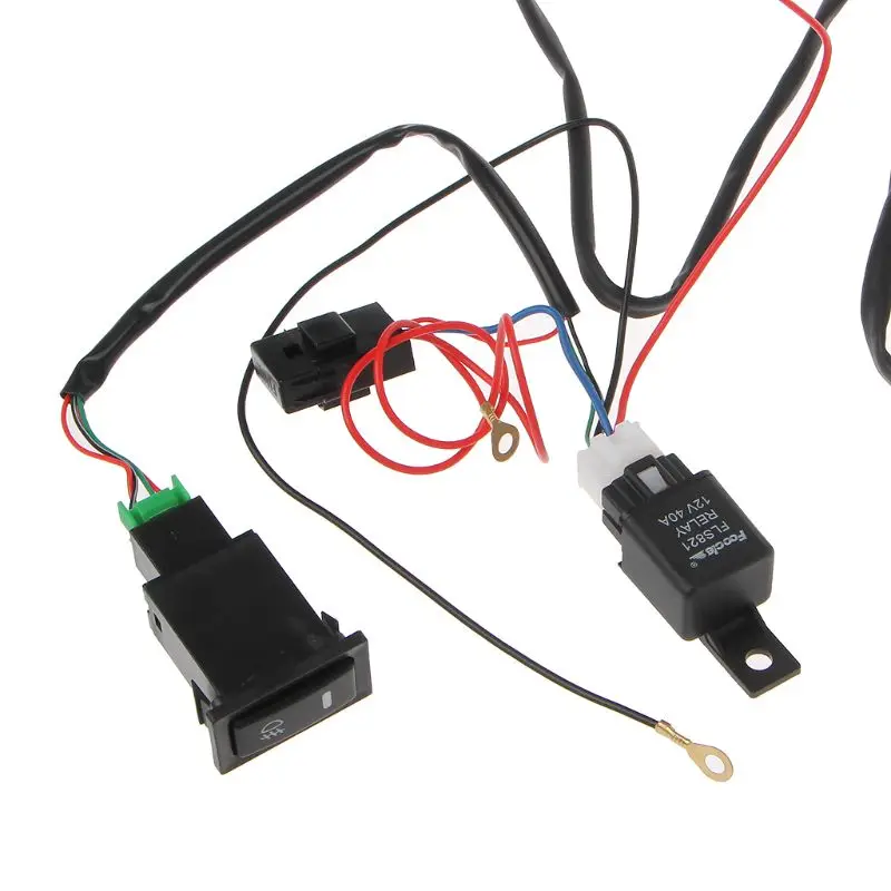 Универсальный 12V 40A Реле Жгут проводов с включения/выключения комплект