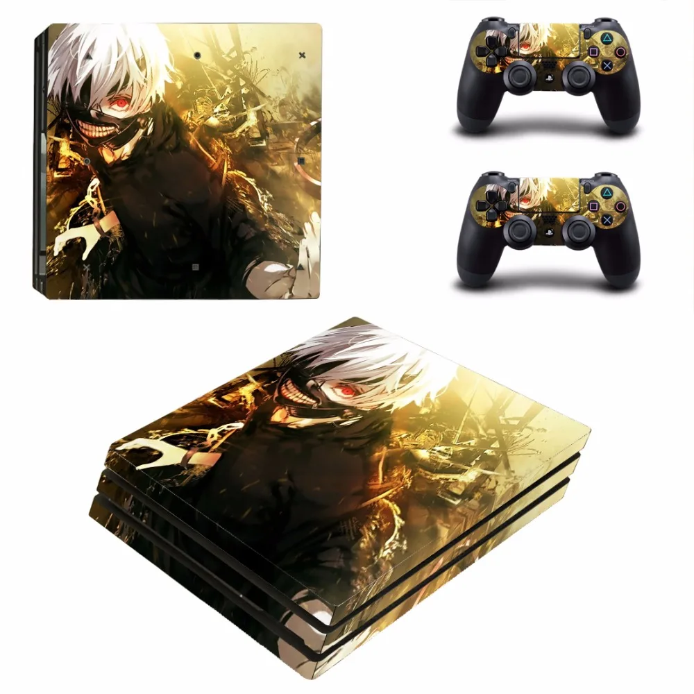 Аниме Tokyo Ghoul PS4 Pro кожи наклейки для Sony PlayStation 4 консоли и 2 контроллеры стикеры