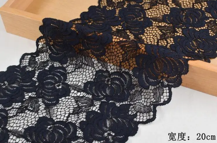 1 Meter Black Elastic Stretch Lace trim Sewing Headband Accessories | Дом и сад