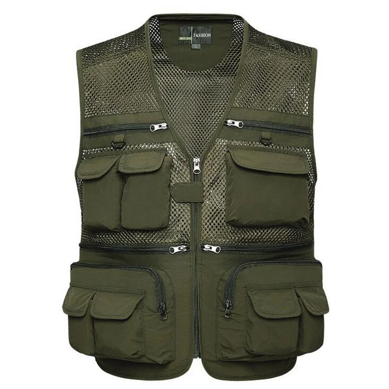 Высокое качество рыболовный жилет сетка Рабочий Летний тактический камуфляж