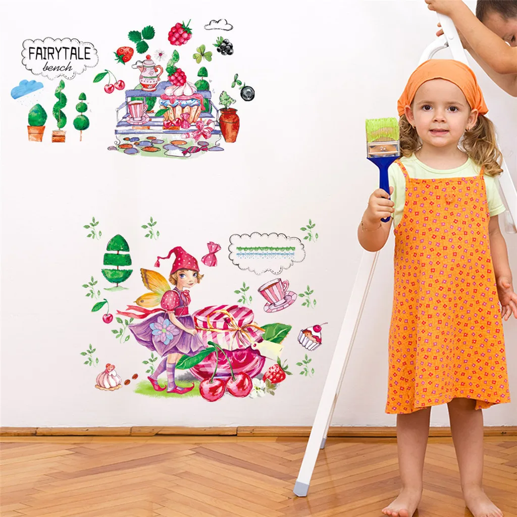 Настенные наклейки для детских комнат мобильные креативные настенные с