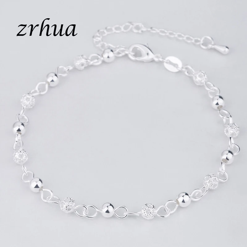 ZRHUA роскошный женский браслет из серебра 925 пробы регулируемые браслеты с