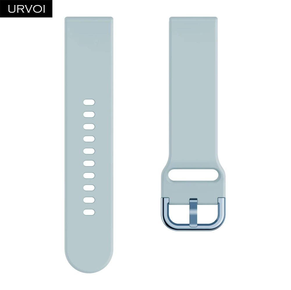 Light Blue URVOI ремешок для Galaxy Watch Active 42 мм спортивный силиконовый ремешок Официальный Дизайн быстроразъемные контакты мягкая удобная замена - Цвет ремешка: Light Blue