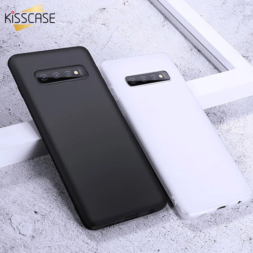 KISSCASE Ультратонкий чехол для телефона Samsung S8 S9 S10 Plus S6 S7 Edge матовый из ТПУ A7 A8 2018 A5 2017