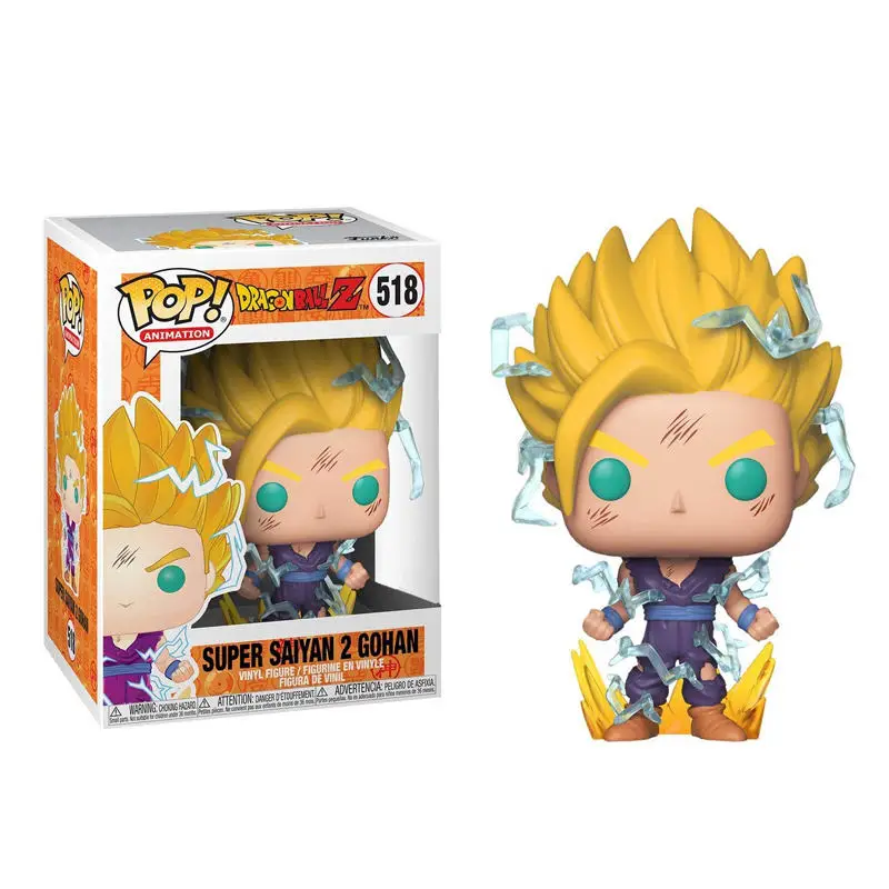 Бургундия FUNKO POP японский аниме Жемчуг дракона Супер Саян Гохан ПВХ фигурка Коллекция Модель игрушки для детей Рождественский подарок - Цвет: Бургундия