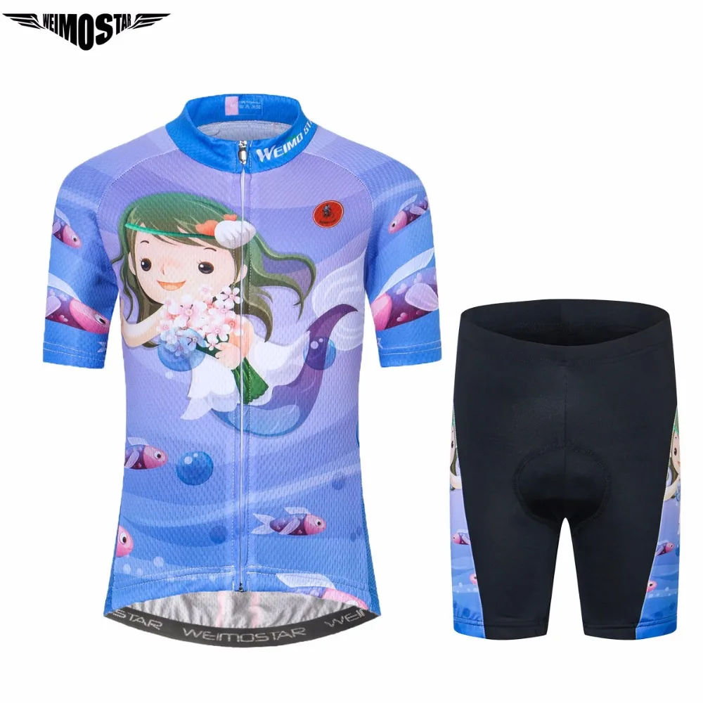 WEIMOSTAR детский летний комплект из Джерси с коротким рукавом для велоспорта Roupa