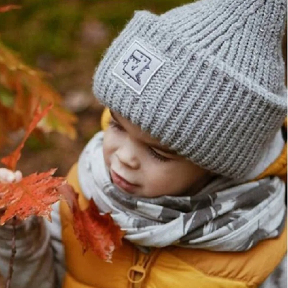 Новинка 2018 года модная зимняя вязаная шерстяная шапка для маленьких мальчиков и