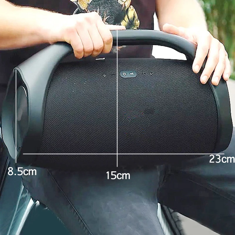 Портативная колонка для басов HIFI на открытом воздухе, беспроводная bluetooth-колонка, сабвуфер, адаптер-звукосниматель с fm-радио TF mp3-плеером