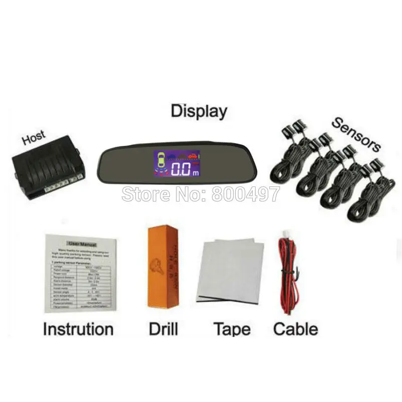 Автомобильная резервная система заднего и переднего радара Система помощи при