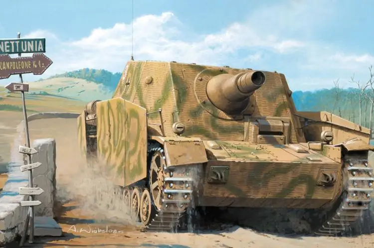 Модель HobbyBoss 80135 1/35 немецкий штурмпанцер IV ранняя версия (среднее производство)