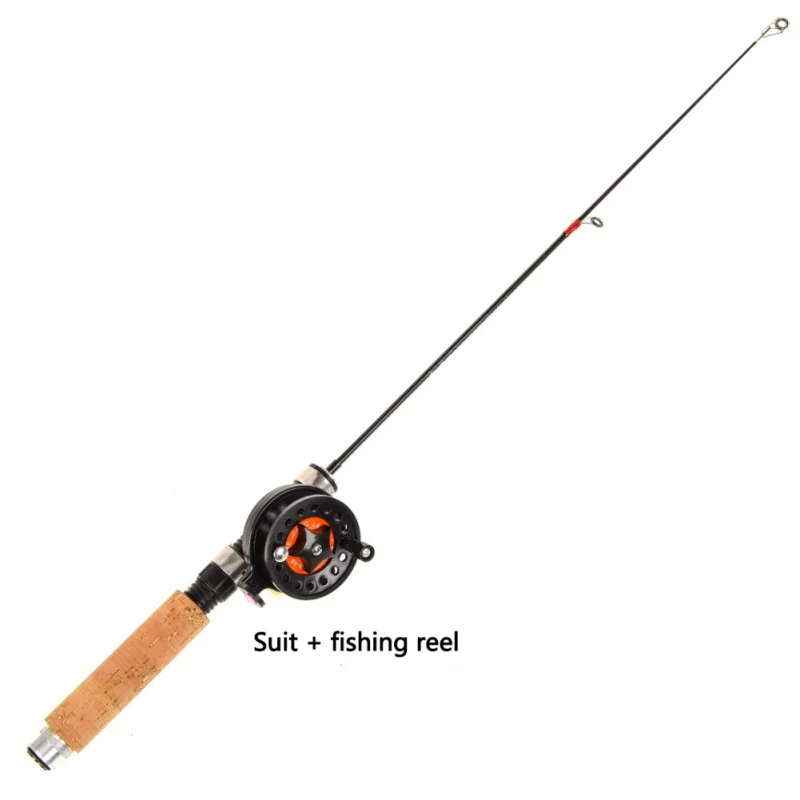 

Winter Super Short FRP Fiber Lightweight Retractable Telescopic Ice Fishing Rod (Reel)
