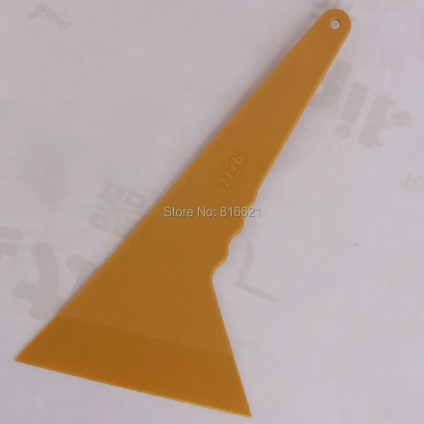 60 шт./лот DHL Qili qg-32 большой Размеры 28 см* 14 см tirangular Пластик Скребки Пластик винила автомобиля Плёнки упаковка ручка швабры