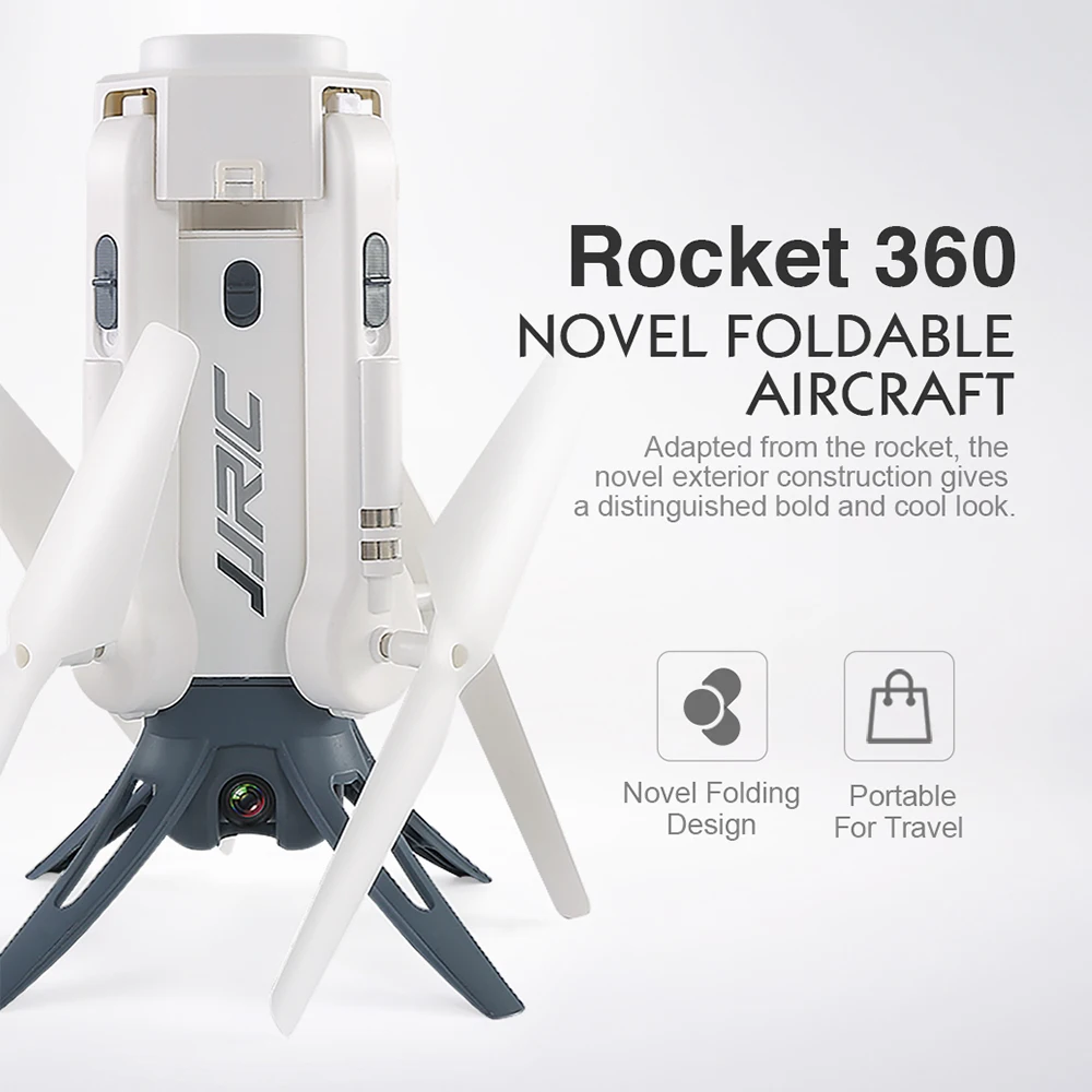 JJRC H51 реактивный Дрон с камерой Wi-Fi FPV RC Дрон 360 градусов панорамная аэрофотосъемка складной Квадрокоптер