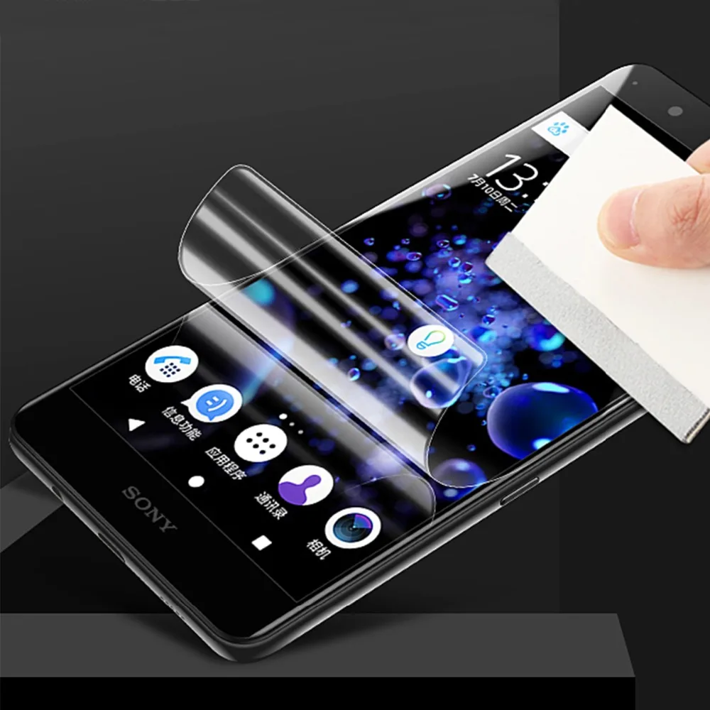 Гидрогелевая Защитная пленка для переднего экрана Xperia XA XZ PREMIUM 1 XA1 XZ1 2 3 компактное