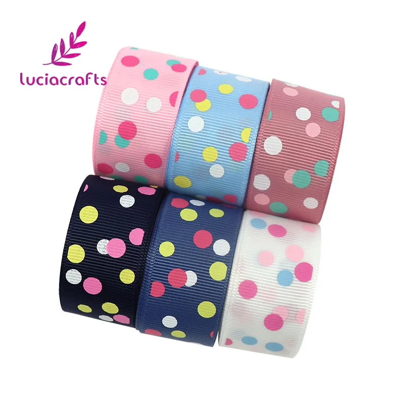 Ленты в горошек Lucia crafts 25 мм для упаковки волос аксессуары одежды материалы