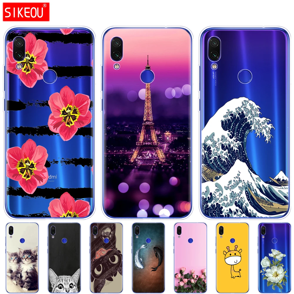 Мягкий силиконовый чехол из ТПУ с рисунком для Xiaomi Redmi Note 7 6 3 дюйма Fundas Coque Note7
