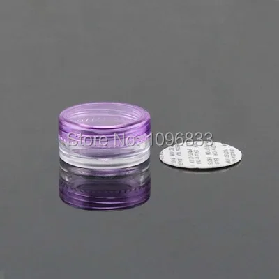 2 г фиолетовые пустые банки банка для порошка пластиковая коробка мл круглый