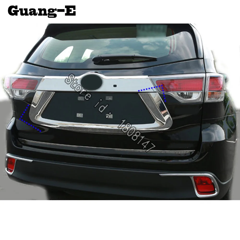 Для Toyota Highlander 2018 2019 2020 автомобиля стикер детектор задний каркас номерного знака