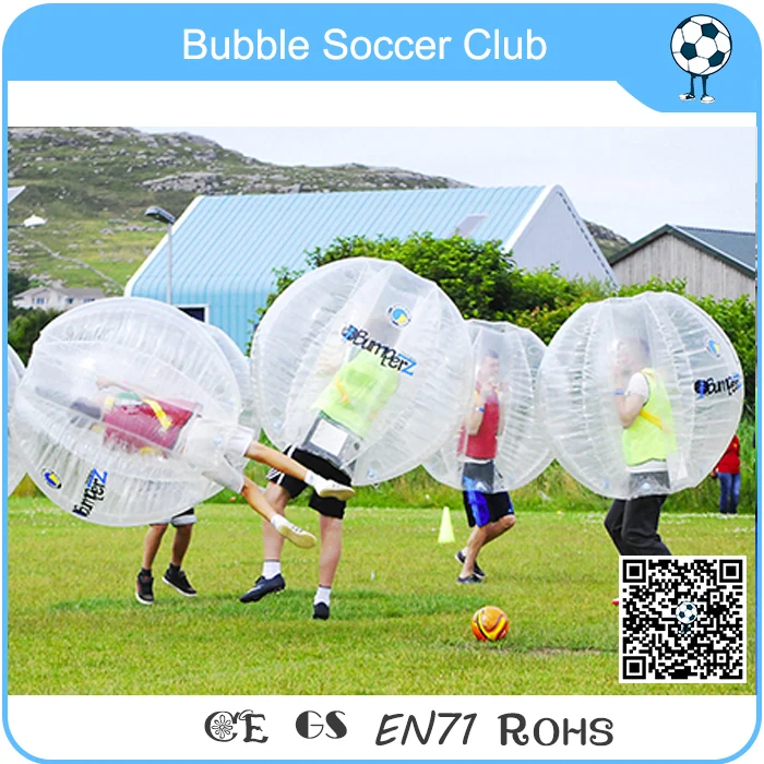Free Shipping 4PCS(2 Red+2 Blue) TPU 1.5m Bumper Ball zorb Loopy Bubble Soccer Football |