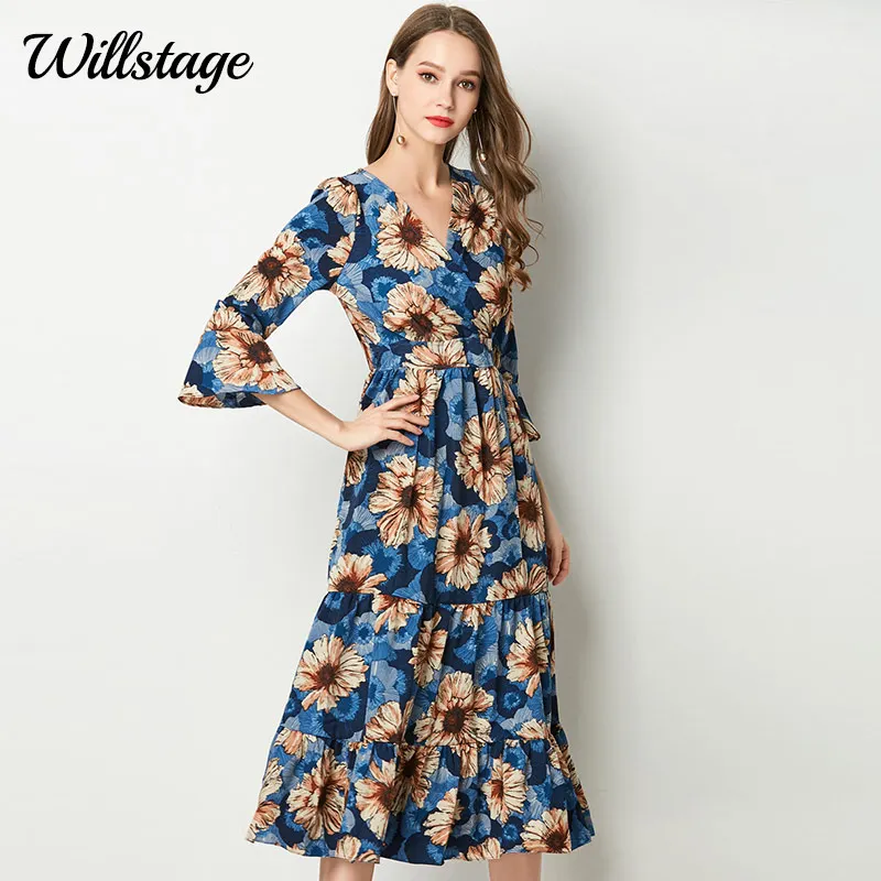 Willstage, черное кружевное платье, сетчатые листья, цветочный принт, вышивка, элегантные платья средней длины, для женщин, накидка, рукава, лето, Осень, Vestidos