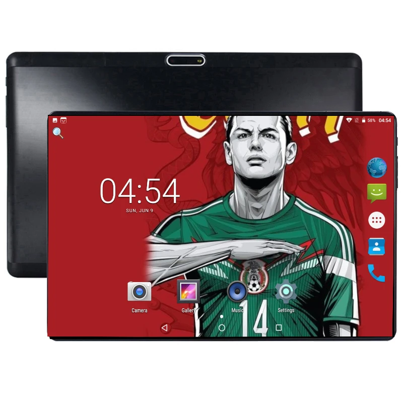 Супер закаленное стекло 2.5D 10 дюймовый планшет Android 8 0 Восьмиядерный 4 + 64 Гб ROM 1280*800