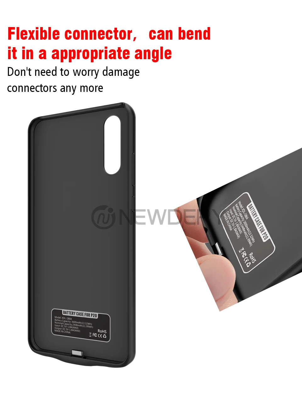 Новинка, новейший чехол для зарядки аккумулятора для huawei P20, чехол для питания, 6000 мА/ч, внешний аккумулятор, чехол для телефона huawei P20 pro