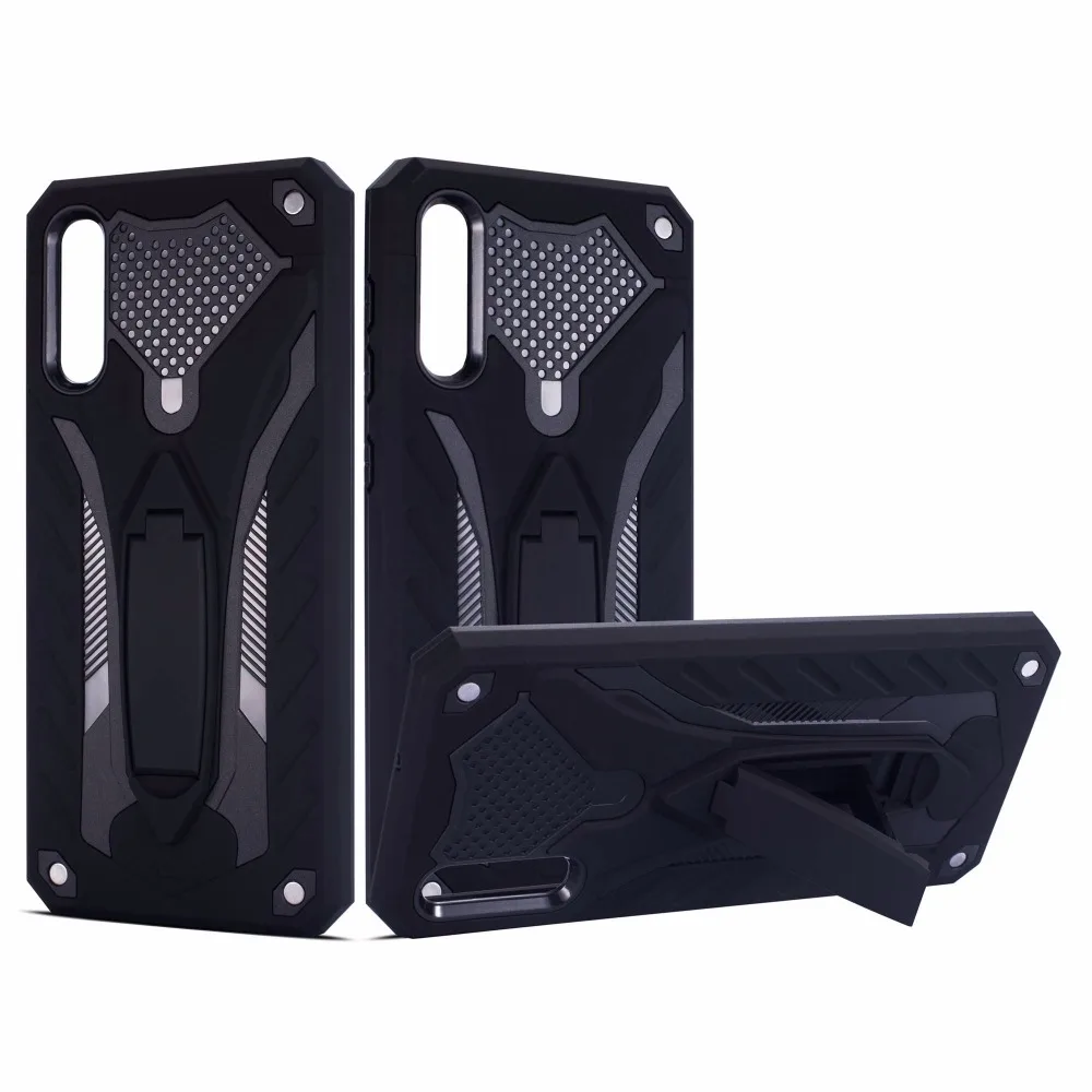 For Samsung Galaxy J4 J6 Plus Hybird Plastic Armor Case with Stand Cover Coque for J3 J5 J7 2017 J8 2018 Accessories | Мобильные