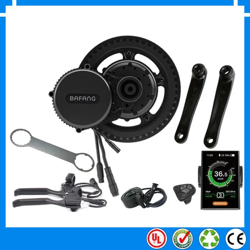 Мотор для электровелосипеда Bafang BBS02B 36 в 500 Вт с ЖК дисплеем C965|ebike motor|electric bike conversion