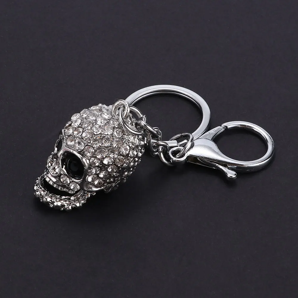 Модная креативная Большая подвеска с черепом кристаллами кошелек сумка