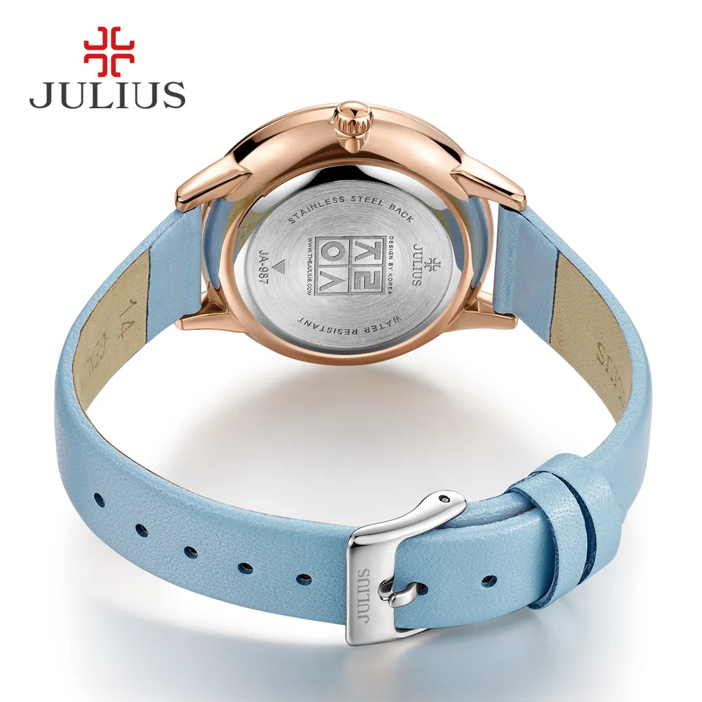 Женские кварцевые часы Julius Montre модные брендовые дизайнерские карамельных цветов