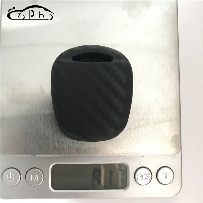 Силиконовый чехол-брелок из углеродного волокна для TOYOTA CAMRY RAV4 PRADO COROLLA AVENSIS LAND CRUISER Yaris Fit Lexus RX ES 300