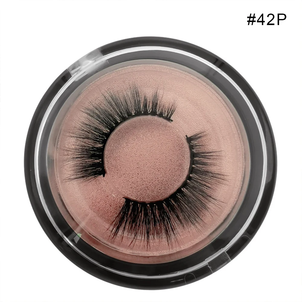 1 pair Natural Black Soft False Eyelashes 3D Mink Eyelash Eyelash Natural Eyelash Makeup Accessories Eyelash Extension